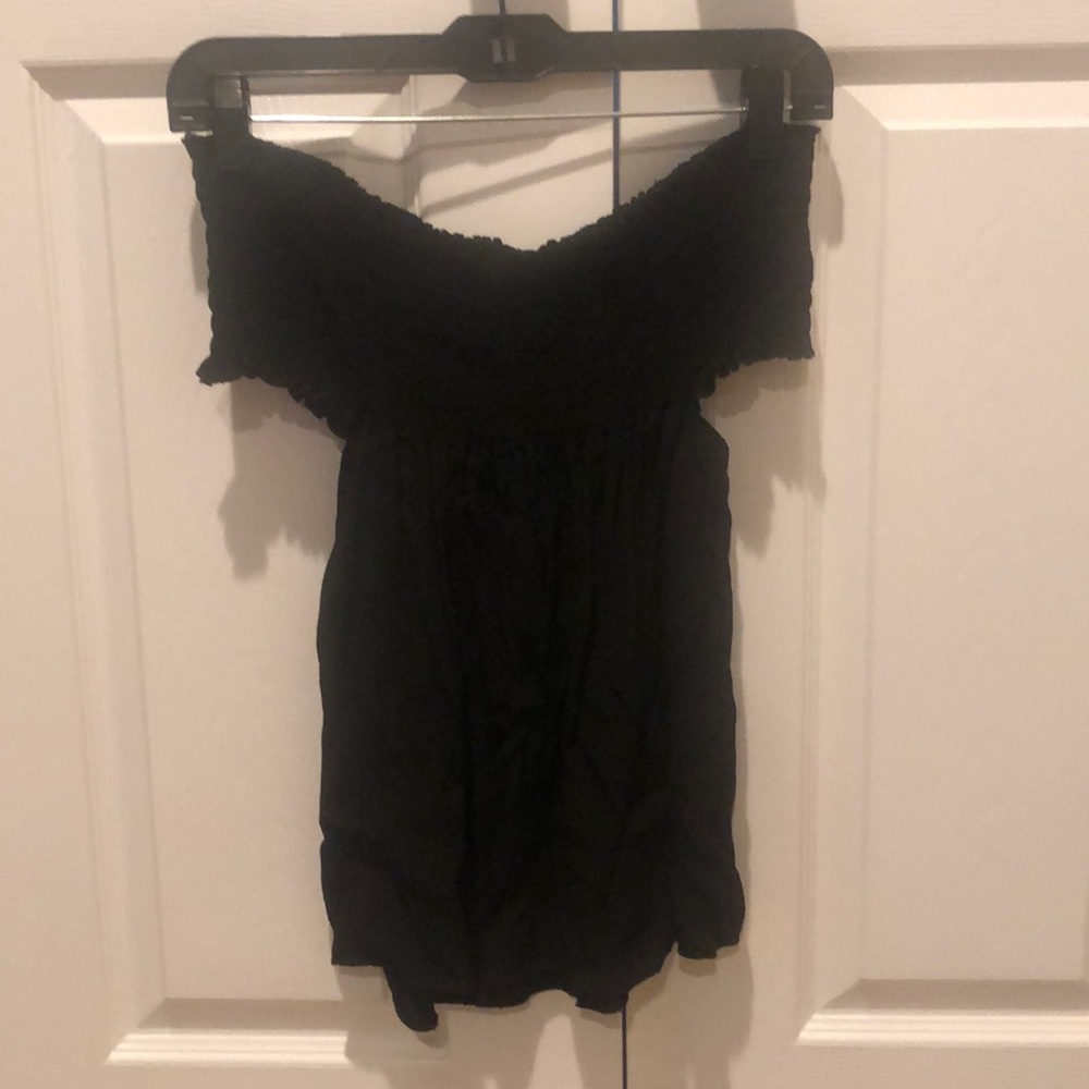 Brandy meliville black off the shoulder